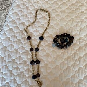 Elegant Gold and Copper Jewelry Set